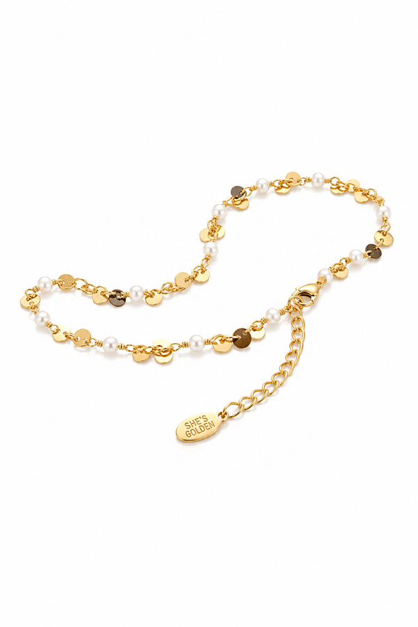 Pearl Confetti Anklet