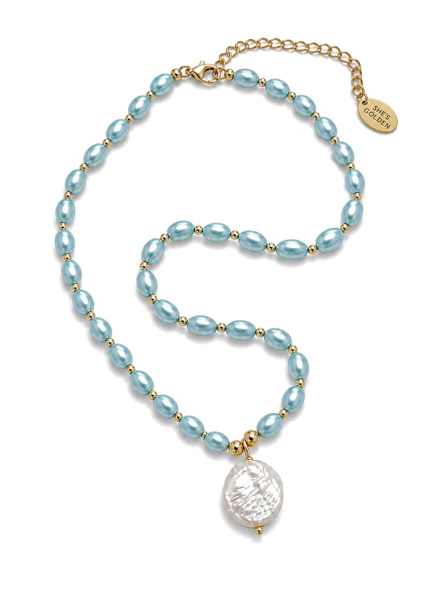 Blue Lagoon Pearl Necklace