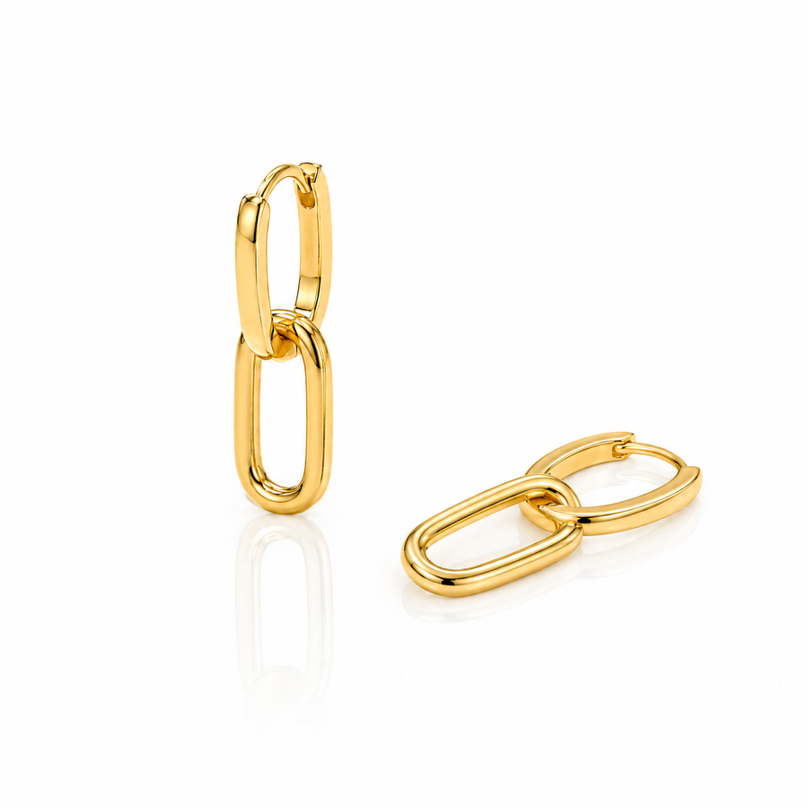 Duo Link Earrings