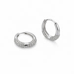 Silver Luster Hoops